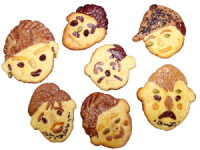 似顔絵クッキー画像