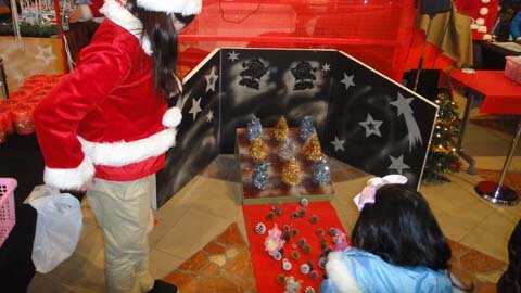 クリスマス装飾縁日輪投げ画像
