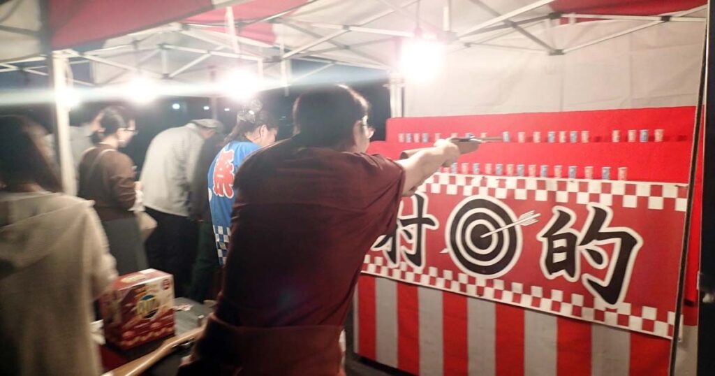 射的屋台の画像