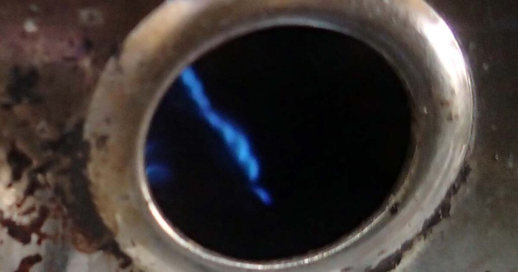 たこ焼鉄板火加減の画像